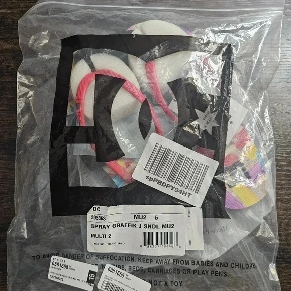 DC~SPRAY GRAFFIK LIGHTWEIGHT FLIP-FLOPS - Picture 12 of 12